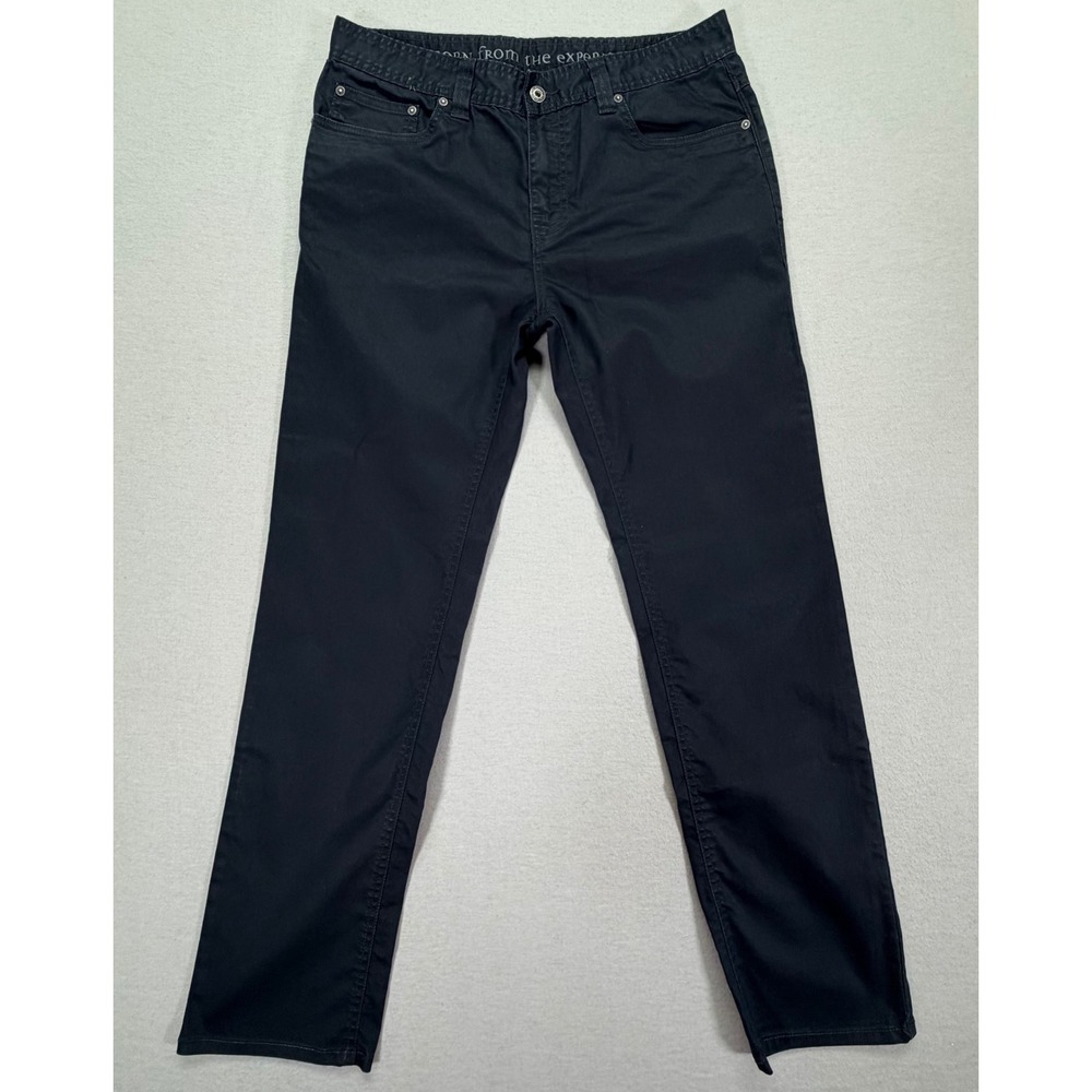 PraNa Slim Fit Pants Mens 33x32 Dark Navy Blue Organic Cotton Blend